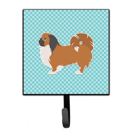 Carolines Treasures Pekingese Checkerboard Blue Leash or Key Holder BB3738SH4